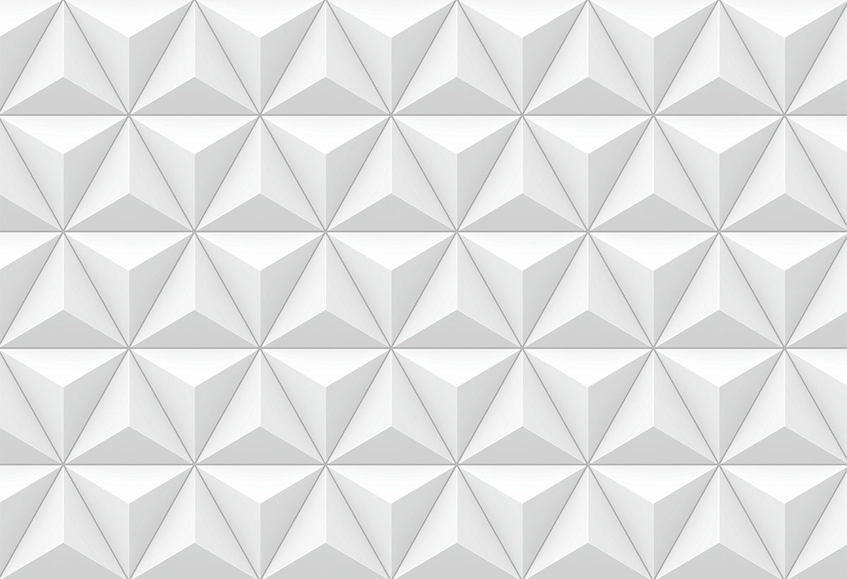 Sticker para ordenador portátil 3D Triángulos blanco
