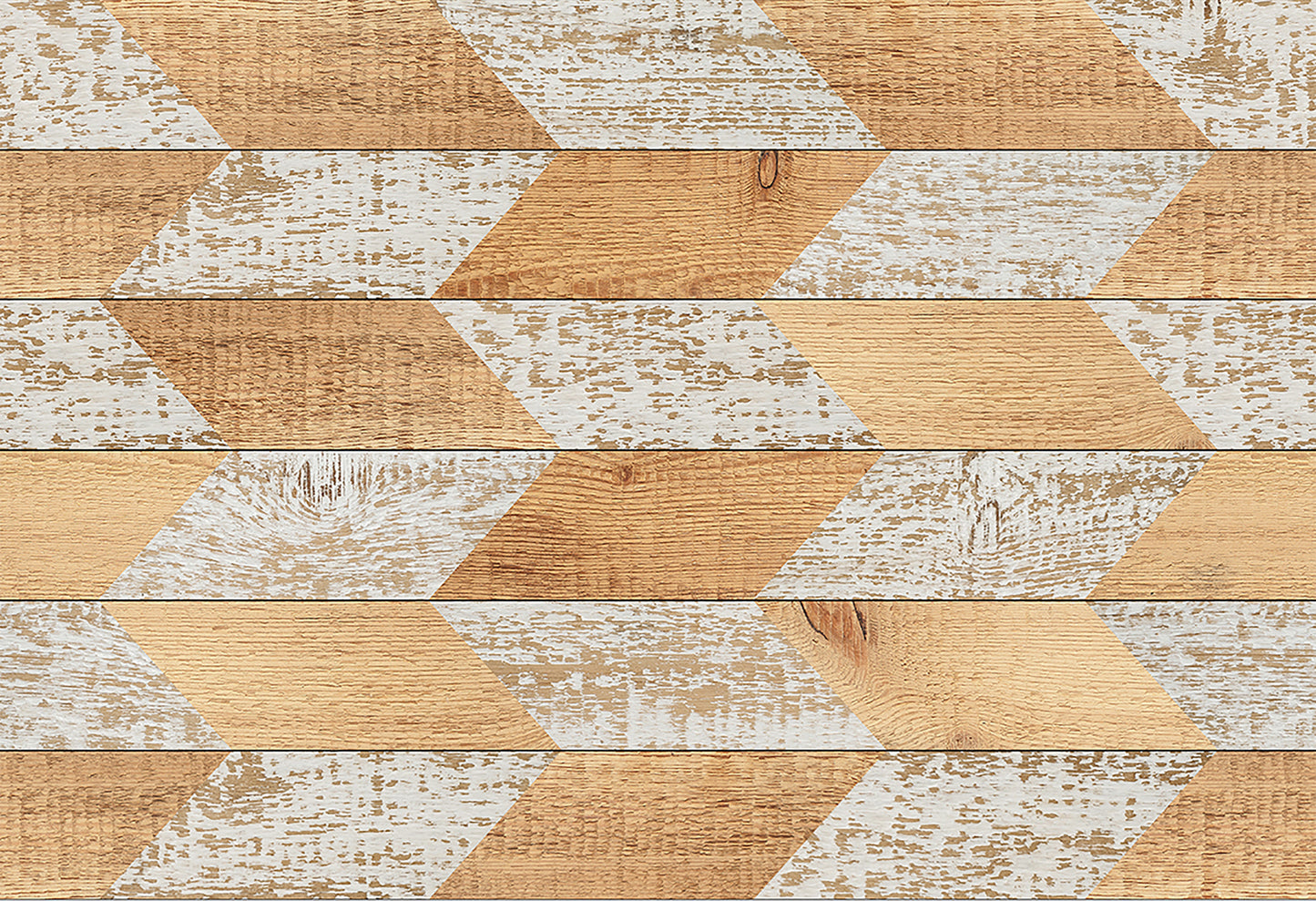 Sticker para ordenador portátil Chevron madera y dorado