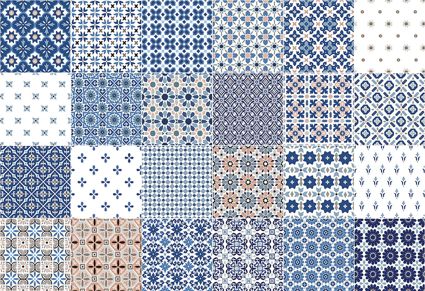 Sticker para ordenador portátil Mosaico baldosas Tánger
