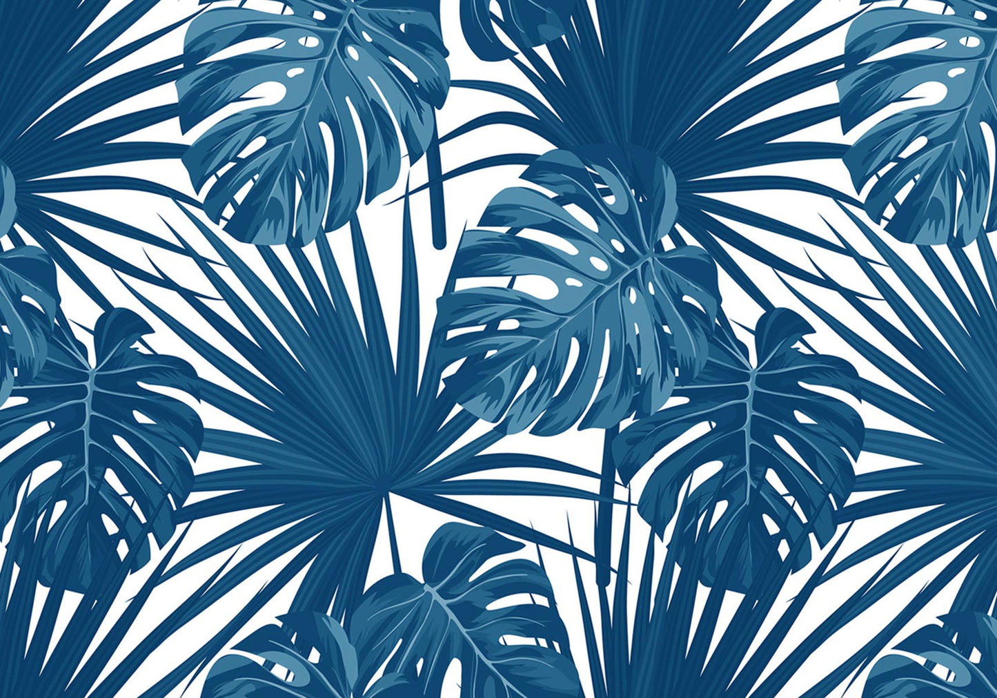 Sticker Ordinateur portable Hojas bleues