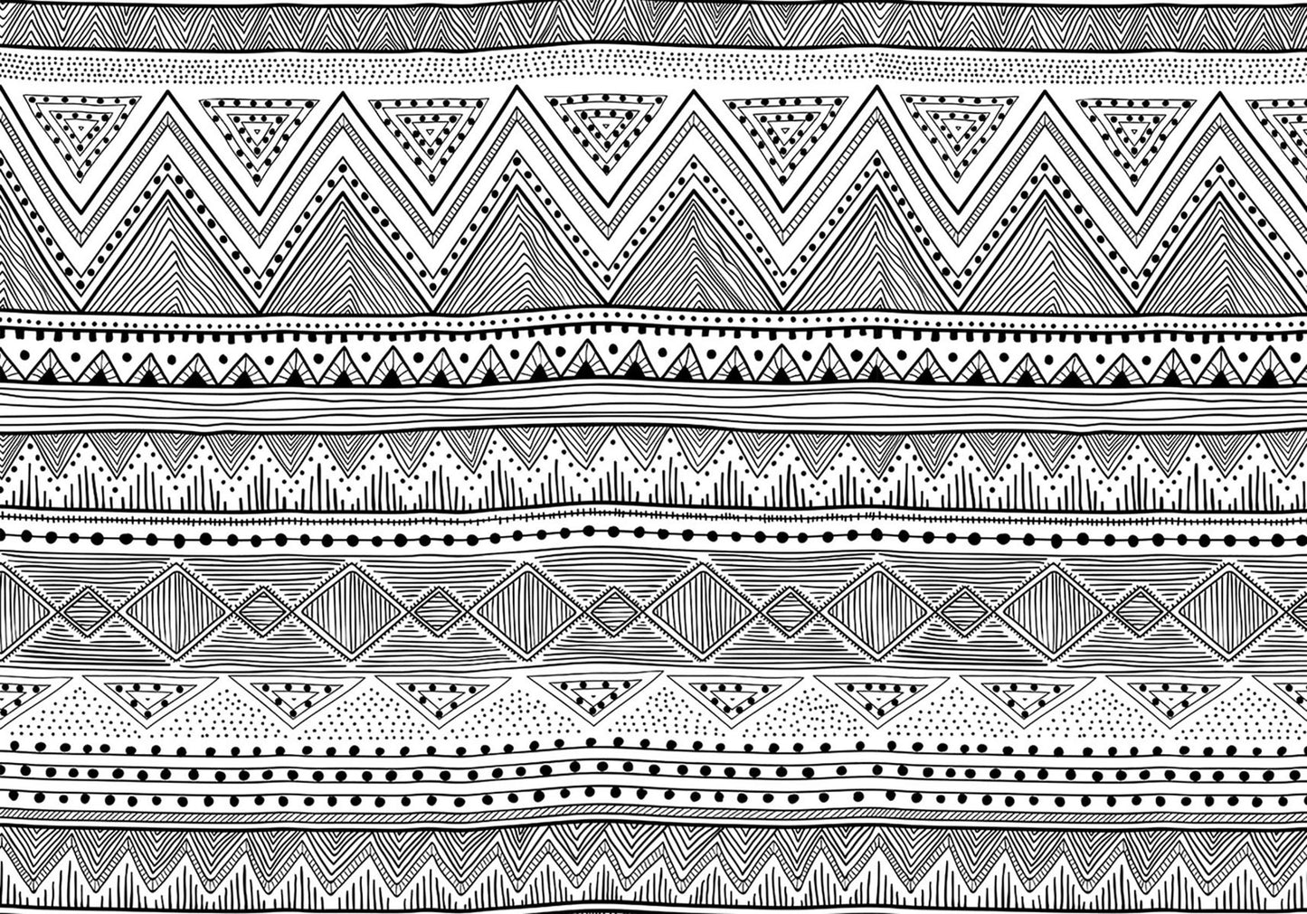 Sticker para ordenador portátil Tribal blanco y negro