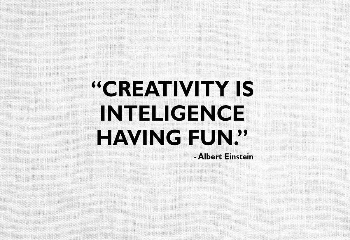 Sticker Ordinateur portable "Creativity is..."