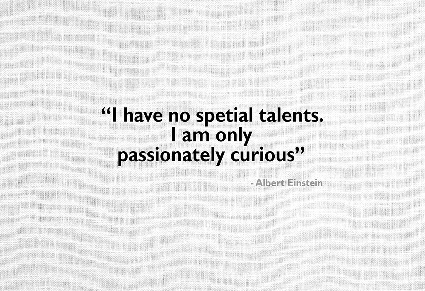 Sticker para ordenador portátil "I have no spetial talents…"