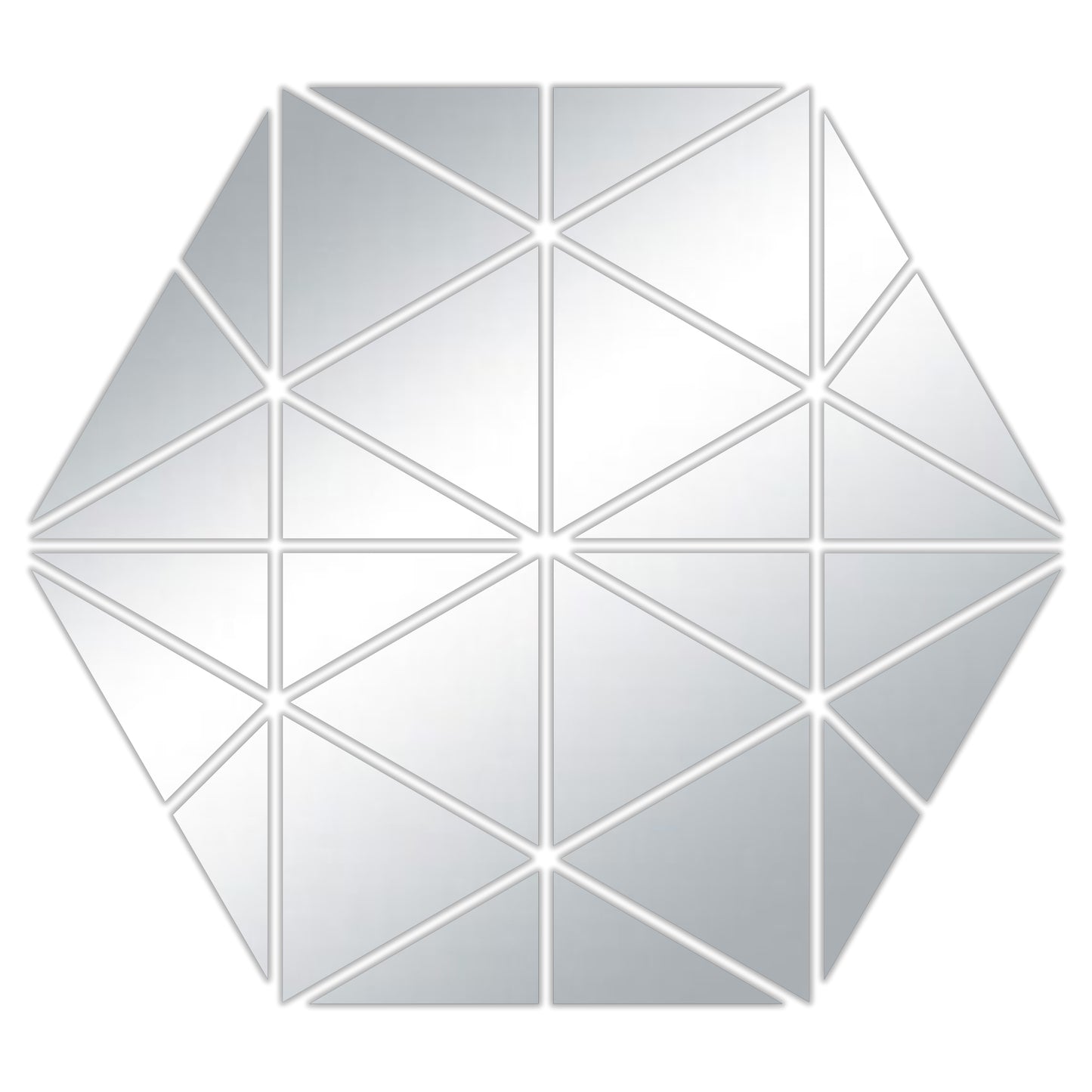Sticker Hexagon mirror effect 1