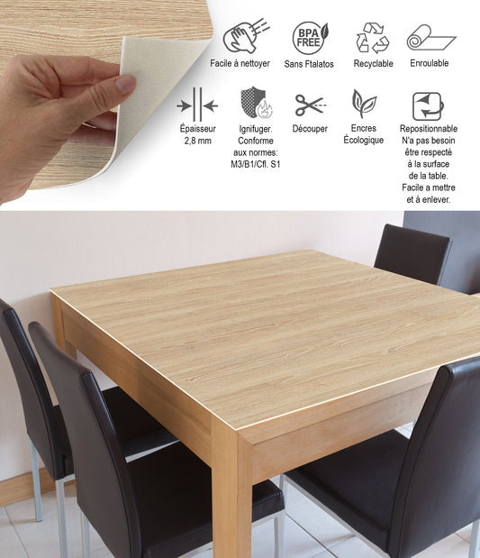 Bois de chêne Sonoma carré