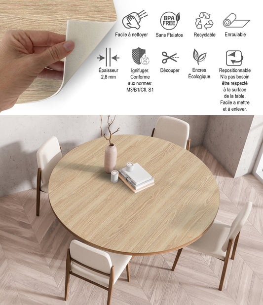 Bois de chêne Sonoma rond