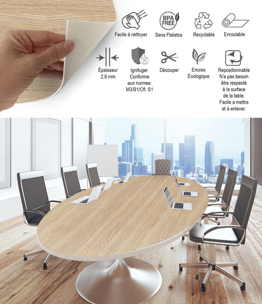 Bois de chêne Sonoma ovale