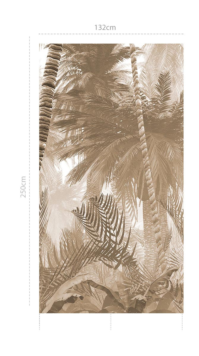 Haití sepia - mural textil vinílico adhesivo