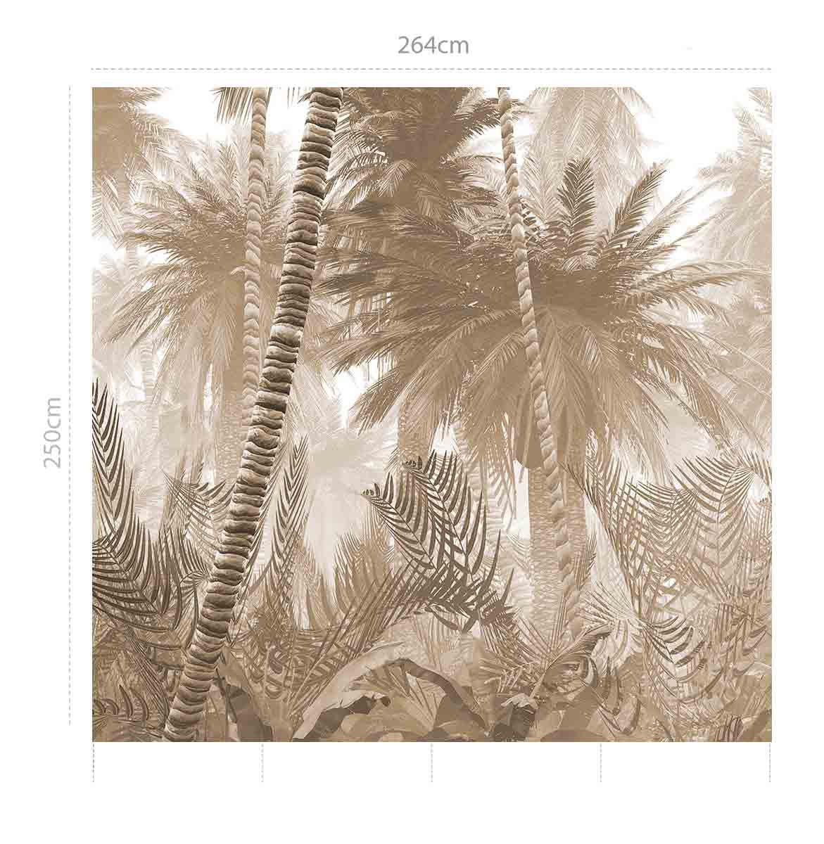 Haití sepia - mural textil vinílico adhesivo