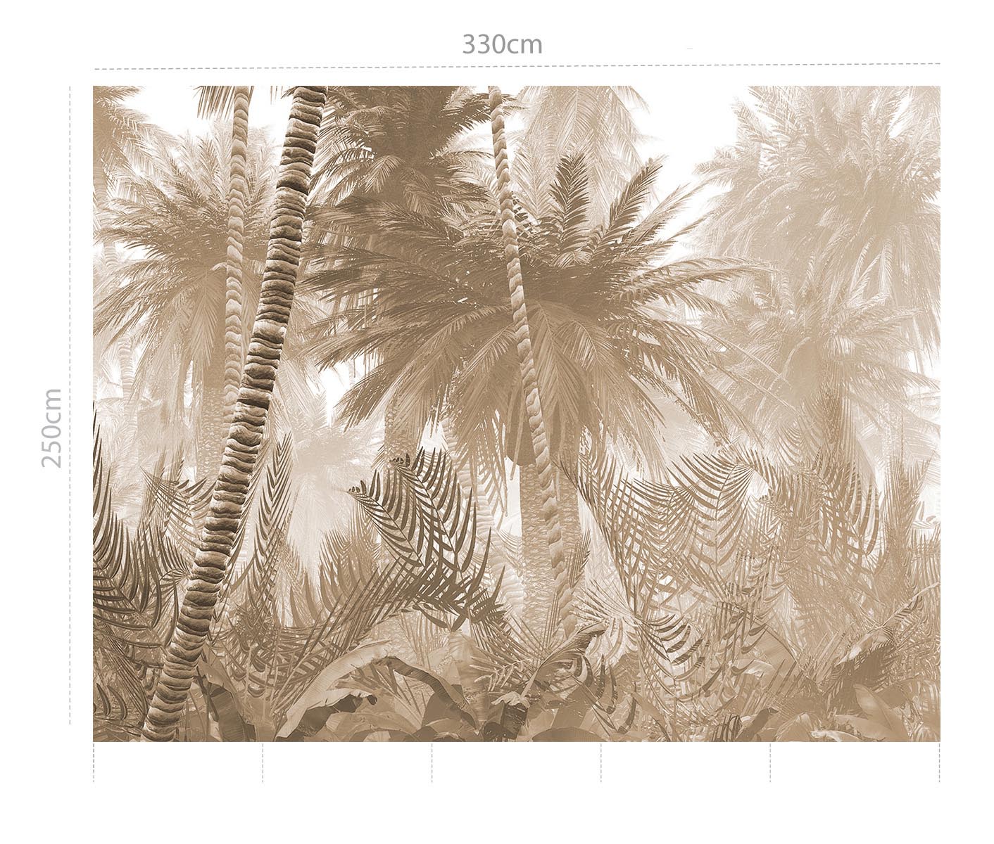 Haití sepia - mural textil vinílico adhesivo