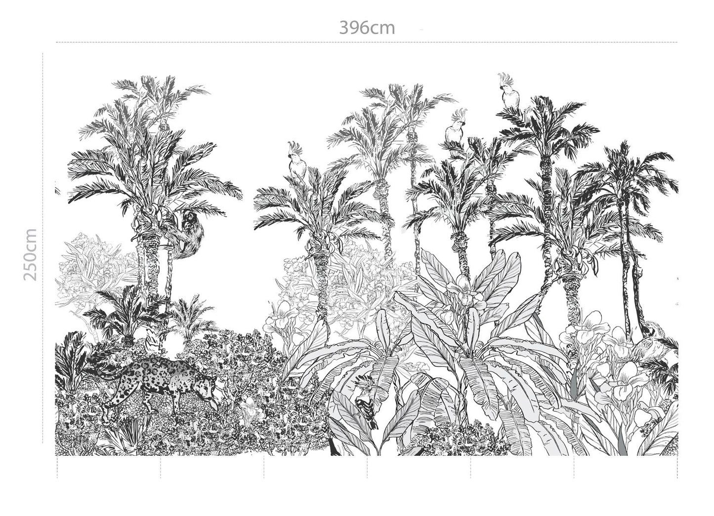 Palmeral - mural textil vinílico adhesivo