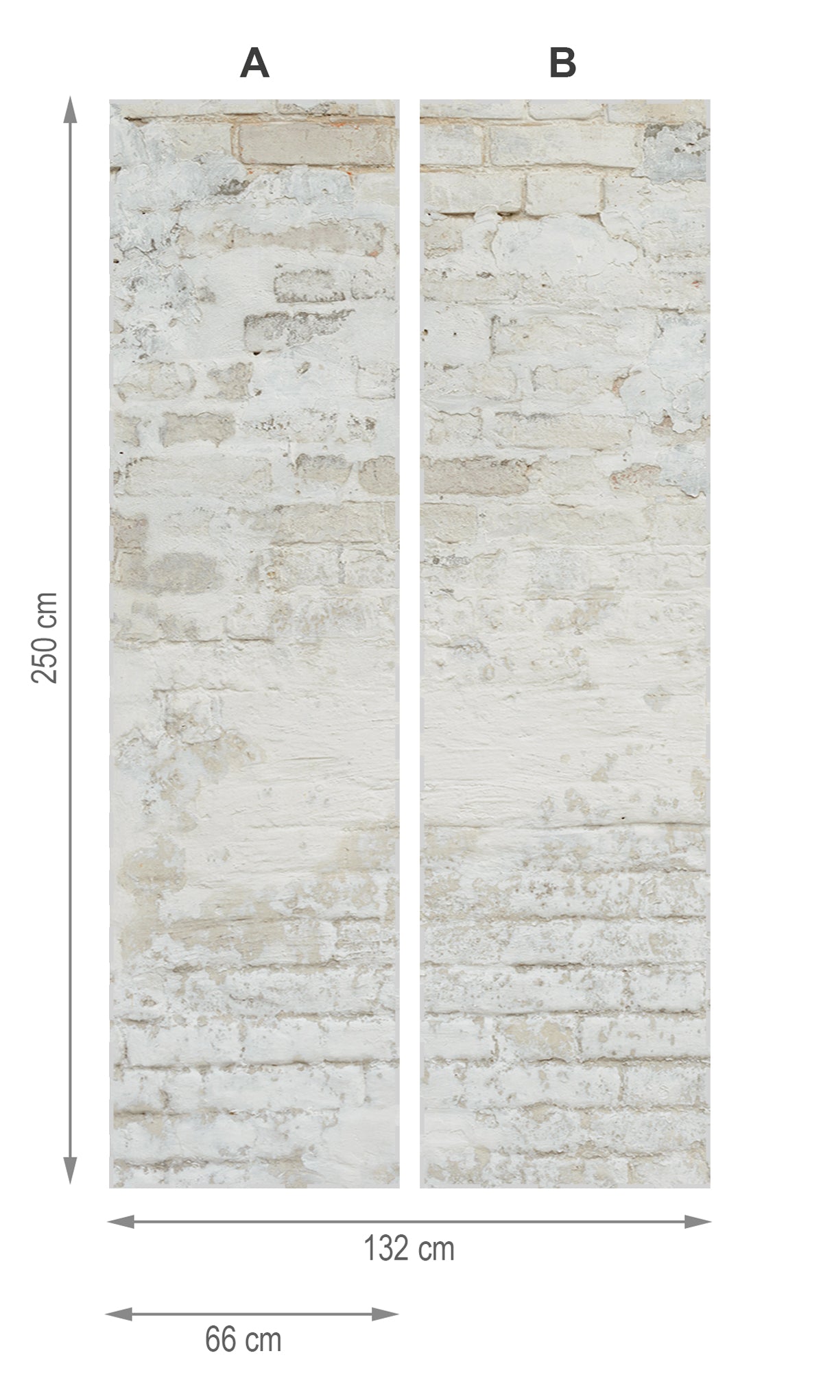 Muro de ladrillos 3- mural textil vinílico adhesivo