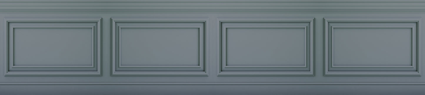 Frise Classique Relief 1 Bleu Foncé 135x600