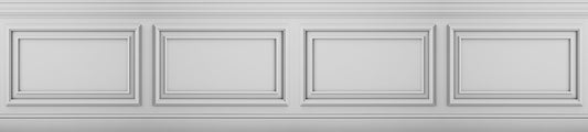 Classique Frise Relief 1 Blanc 135x600