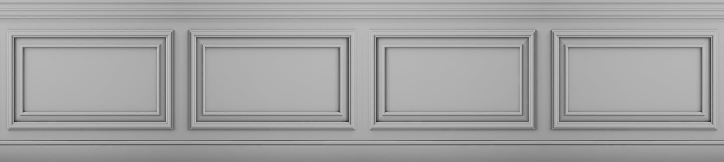 Classic Frieze Relief 1 Light Gray 135x600