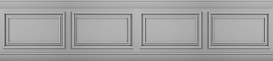 Classique Frise Relief 1 Gris Clair 135x600