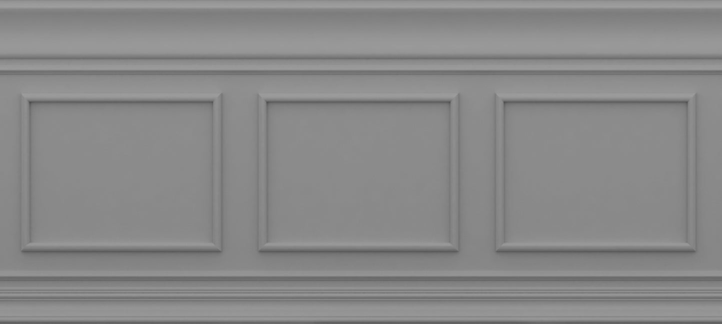 Classic Frieze Relief 2 Medium Gray 135x600