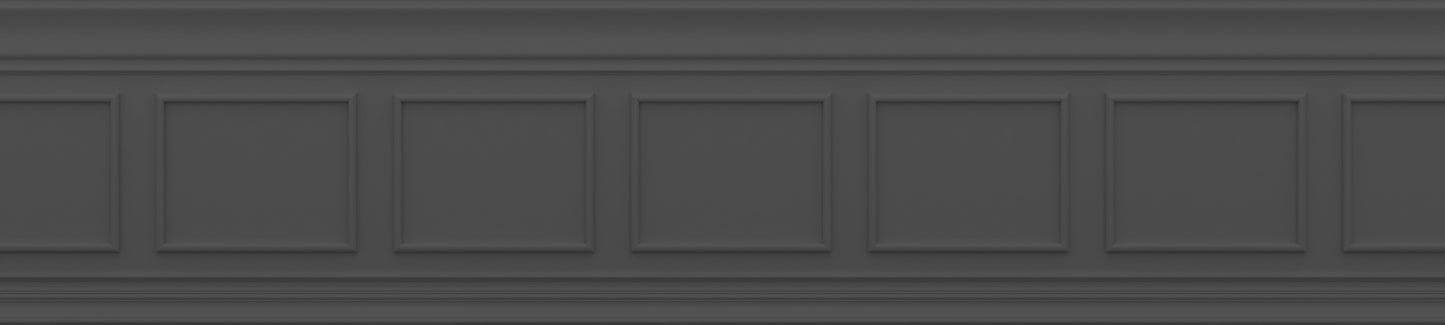 Classique Frise Relief 2 Gris Anthracite 135x600