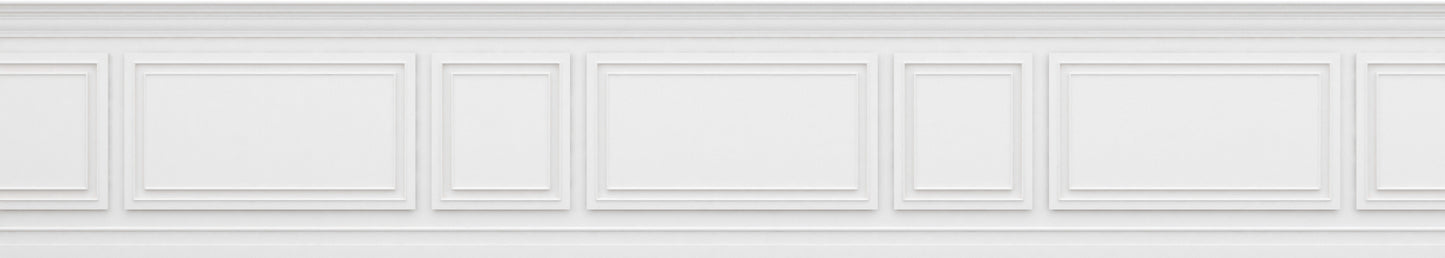 Frieze Relief 3 White 135x756