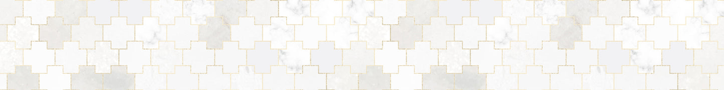 Model border White with Gold 15x120
