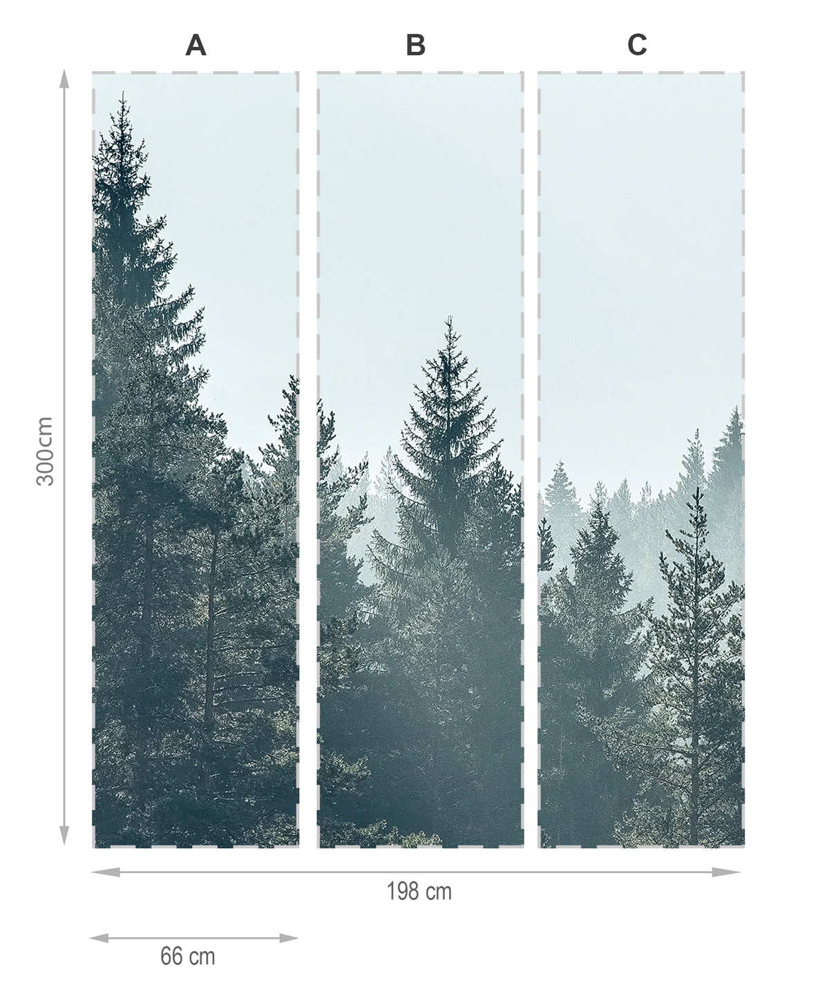 Forêt- mural de papier peint