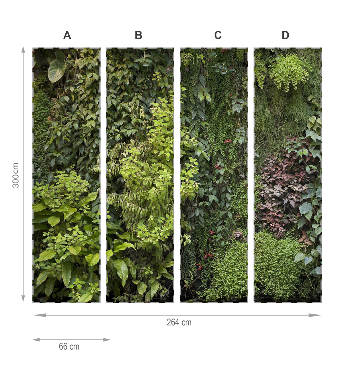 Jardin vertical- mural de papier peint