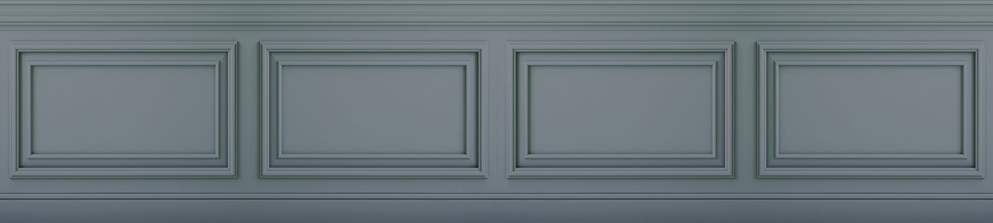 Frise Classique Relief 1 Bleu Foncé 135x600