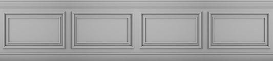 Classique Frise Relief 1 Gris Clair 135x600