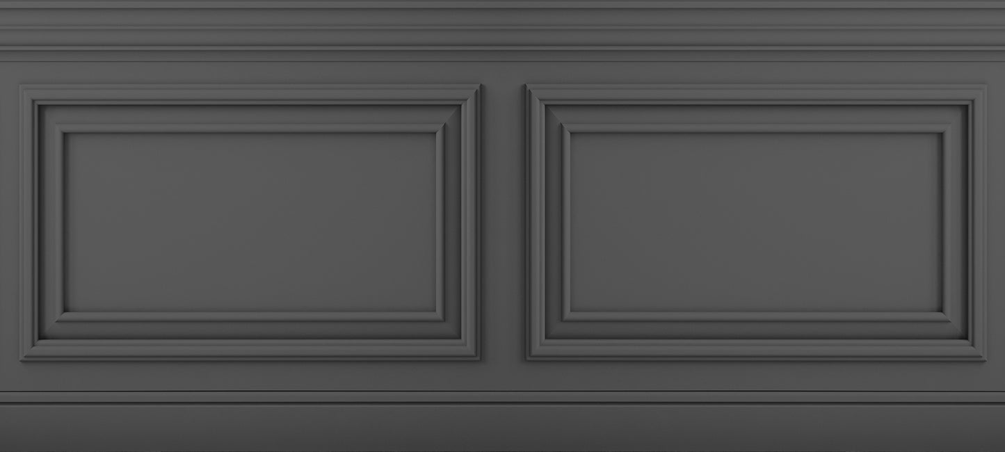 Classique Frise Relief 1 Gris Foncé 135x600