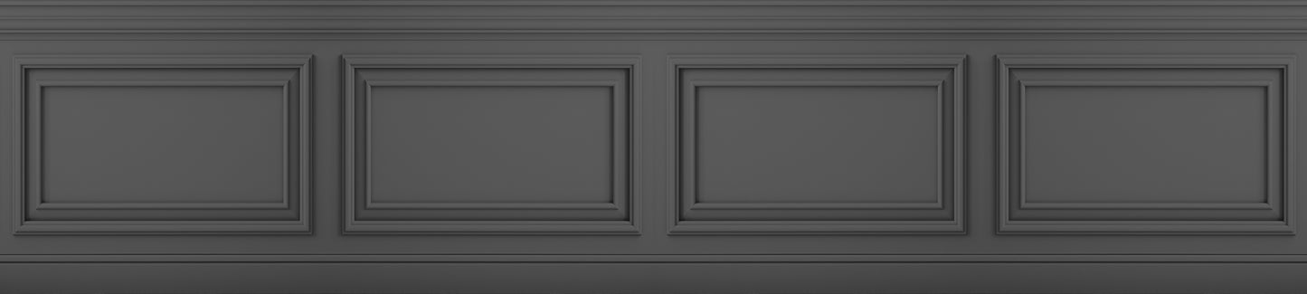 Classique Frise Relief 1 Gris Foncé 135x600