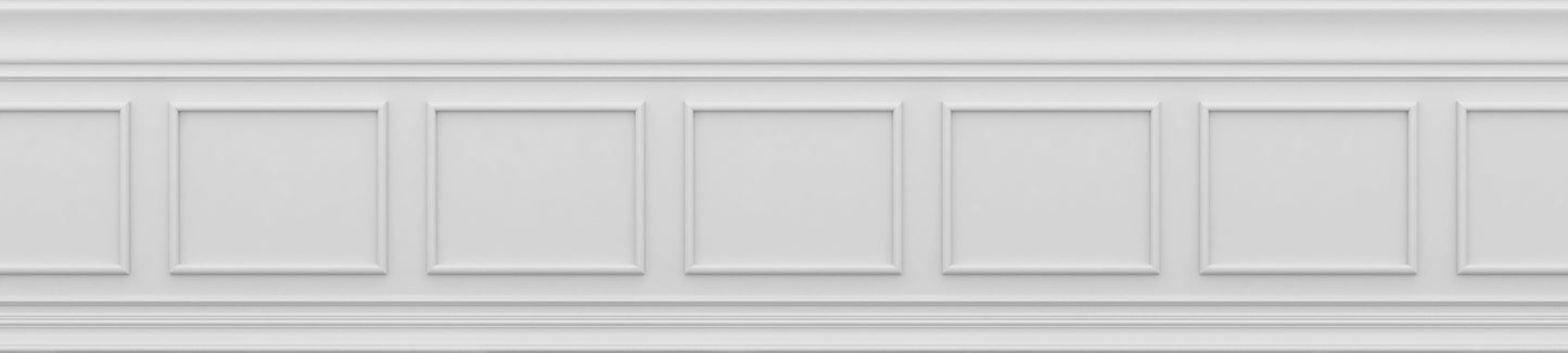Classique Frise Relief 2 Blanc 135x600