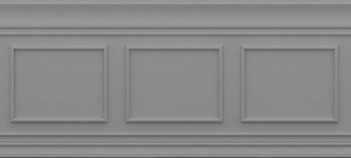 Friso Clásico Relieve 2 Gris Medio