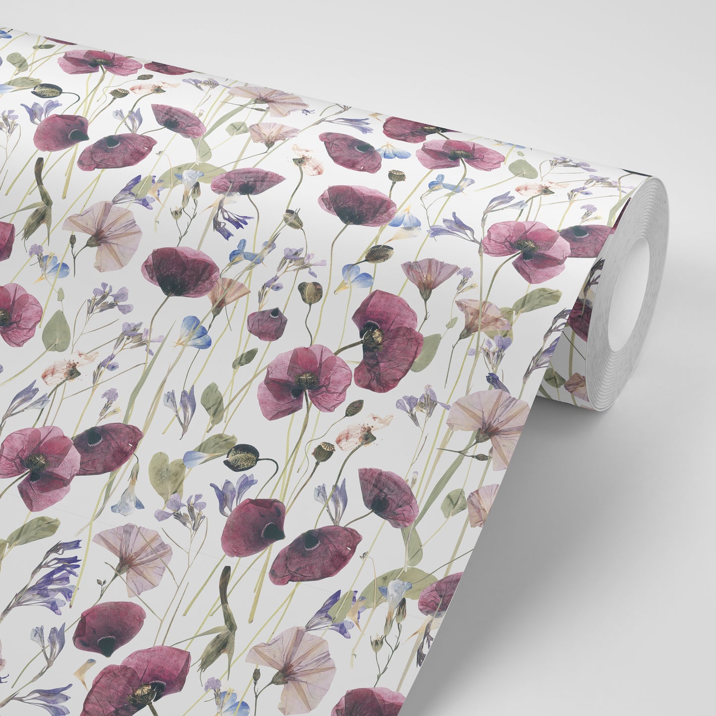 Coquelicots Blanc 135x300