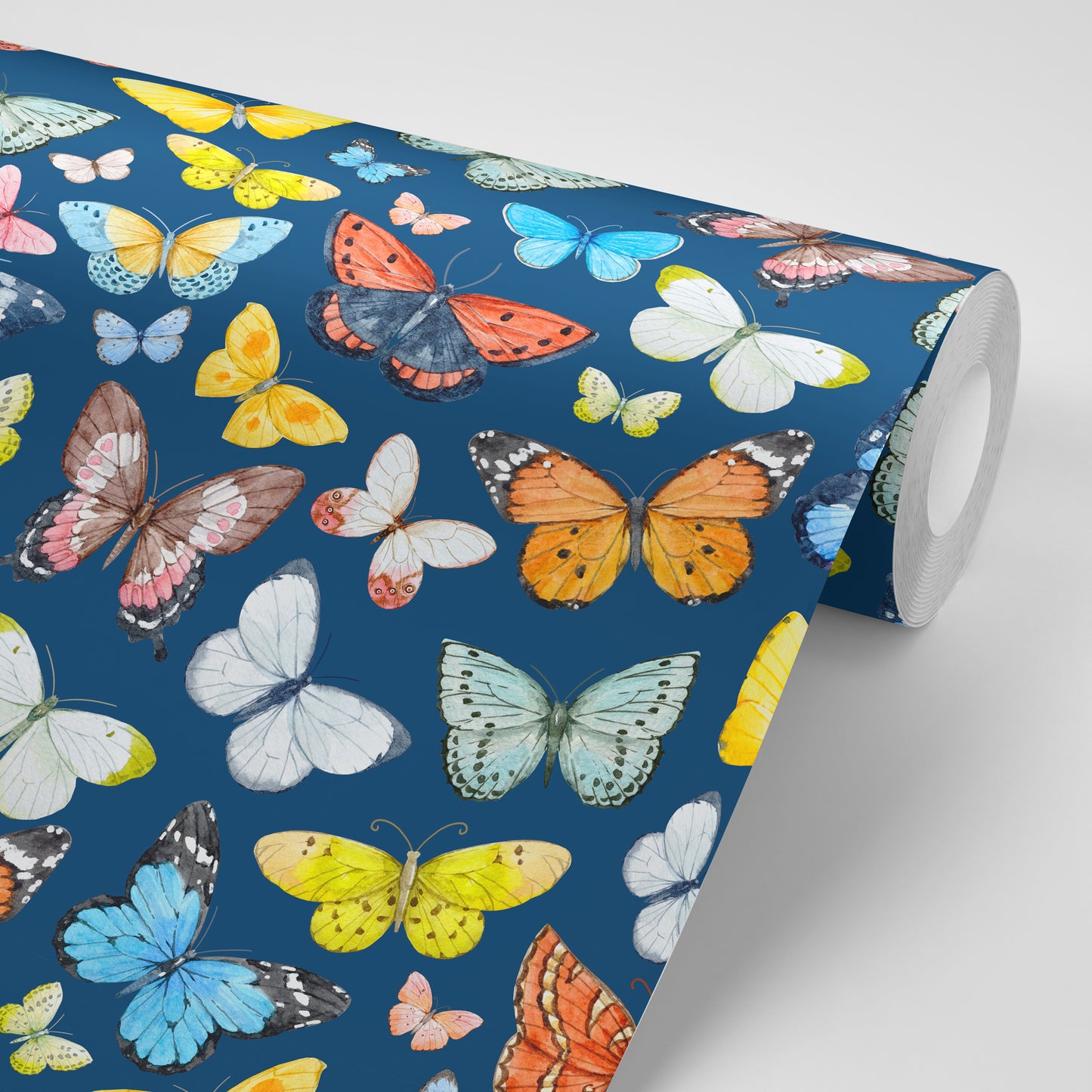 Mariposas con fondo azul