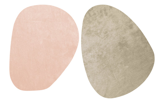 Set 2 pieces pink and mink