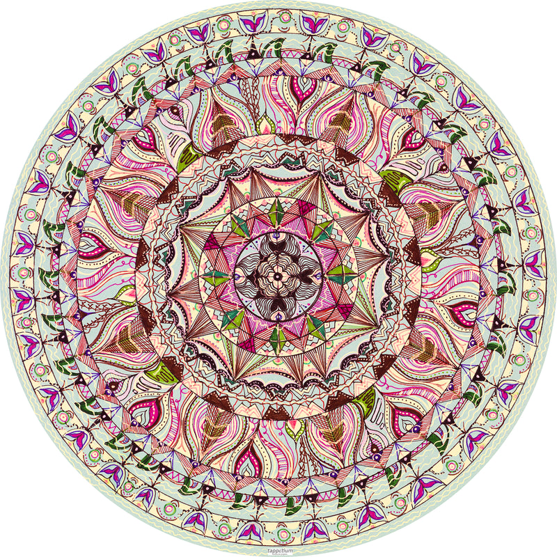 Circular Mandala Manual Celeste