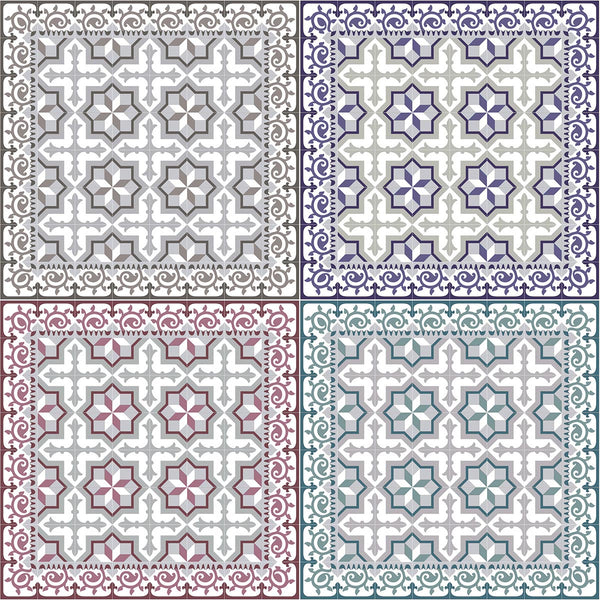 Set de 4 Individuales Estrella En 4 Colores