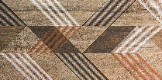 Mural Geometric Wood