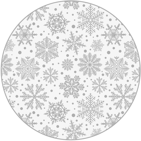 Grey snowflakes