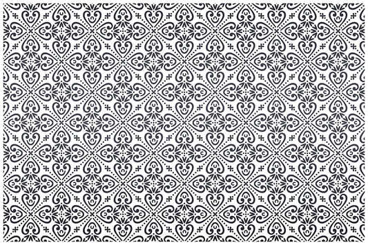 Set de 4 individuales Luckiness black and white