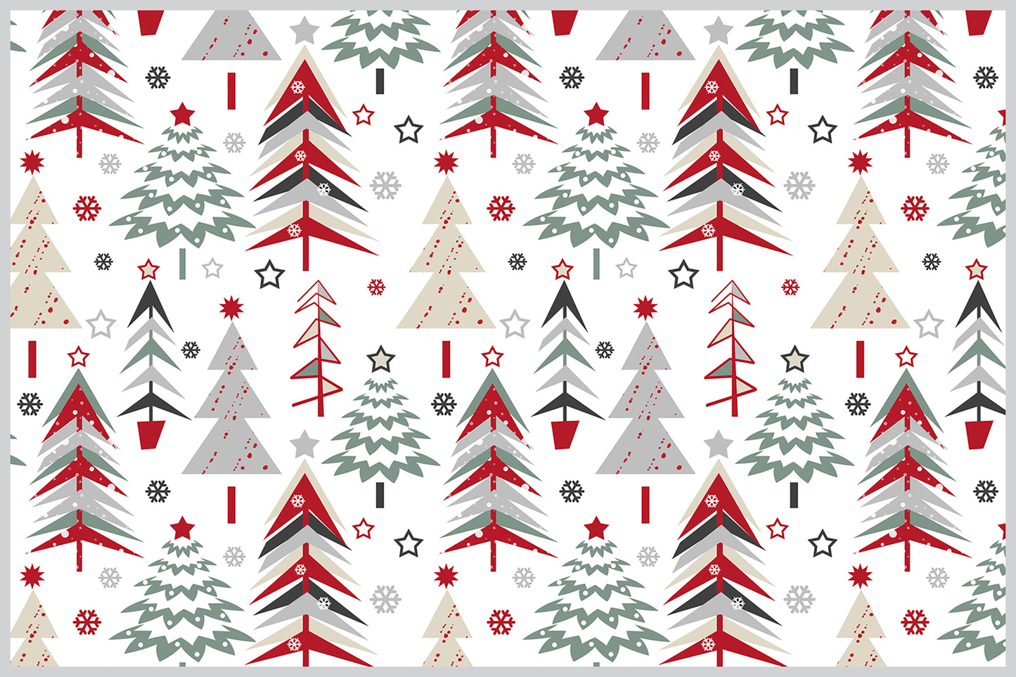 Set de 4 individuales Let it snow!