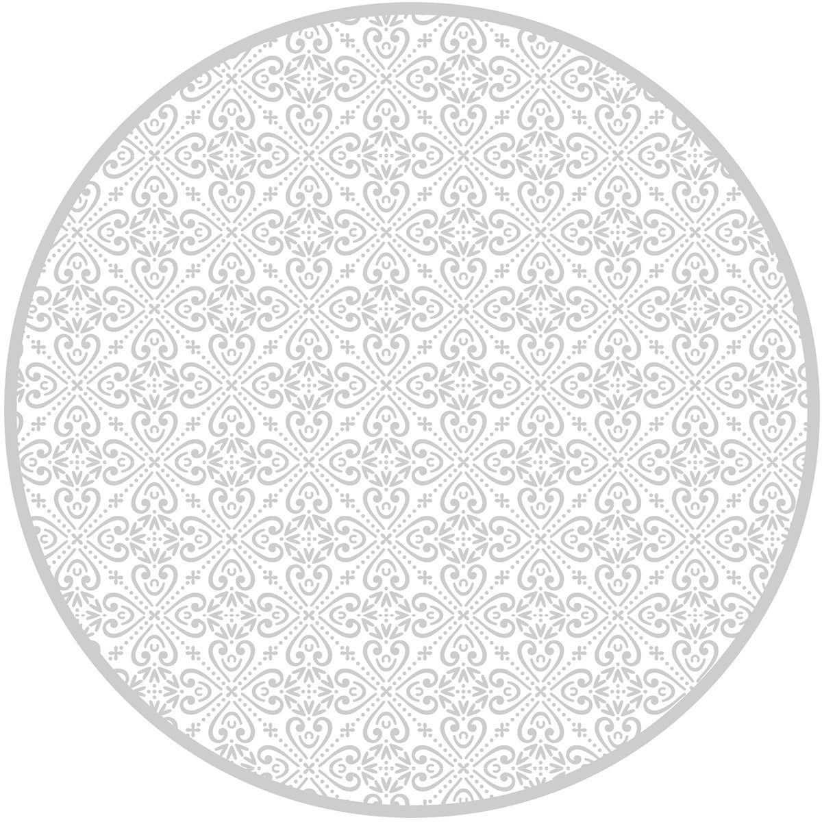 Set de 4 individuales Luckiness grey- rounded