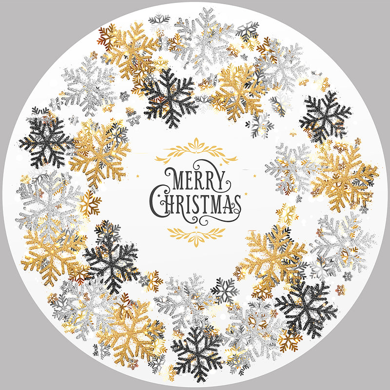 Set de 4 individuales Golden Christmas- rounded