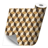 Rollo sticker Cubos 3d