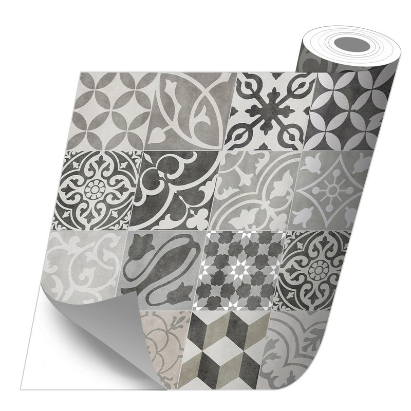 Rollo sticker Antique gris