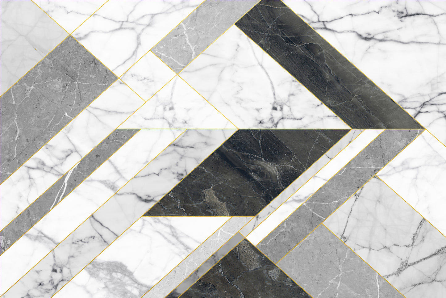set of 4 placemats Marble geometry 2
