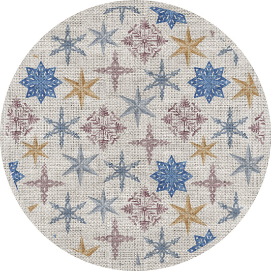 set of 4 Christmas natural placemats