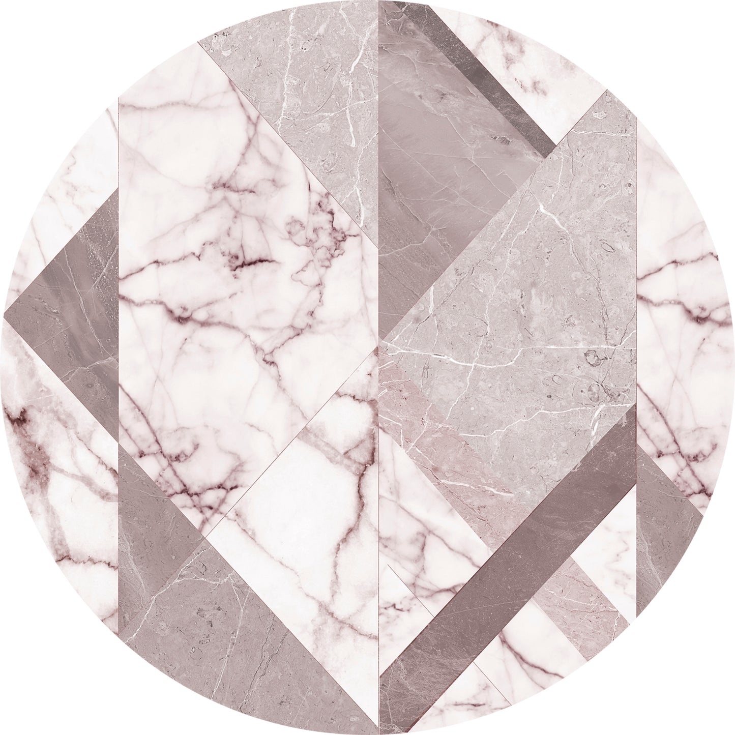 set of 4 placemats Reddish marble geometry