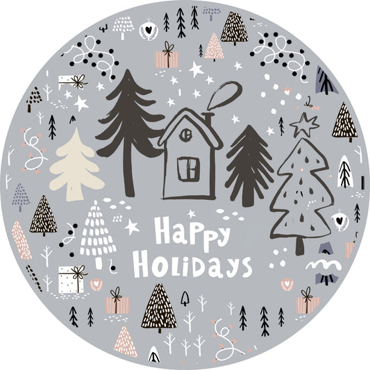 set of 4 placemats Happy Holidays