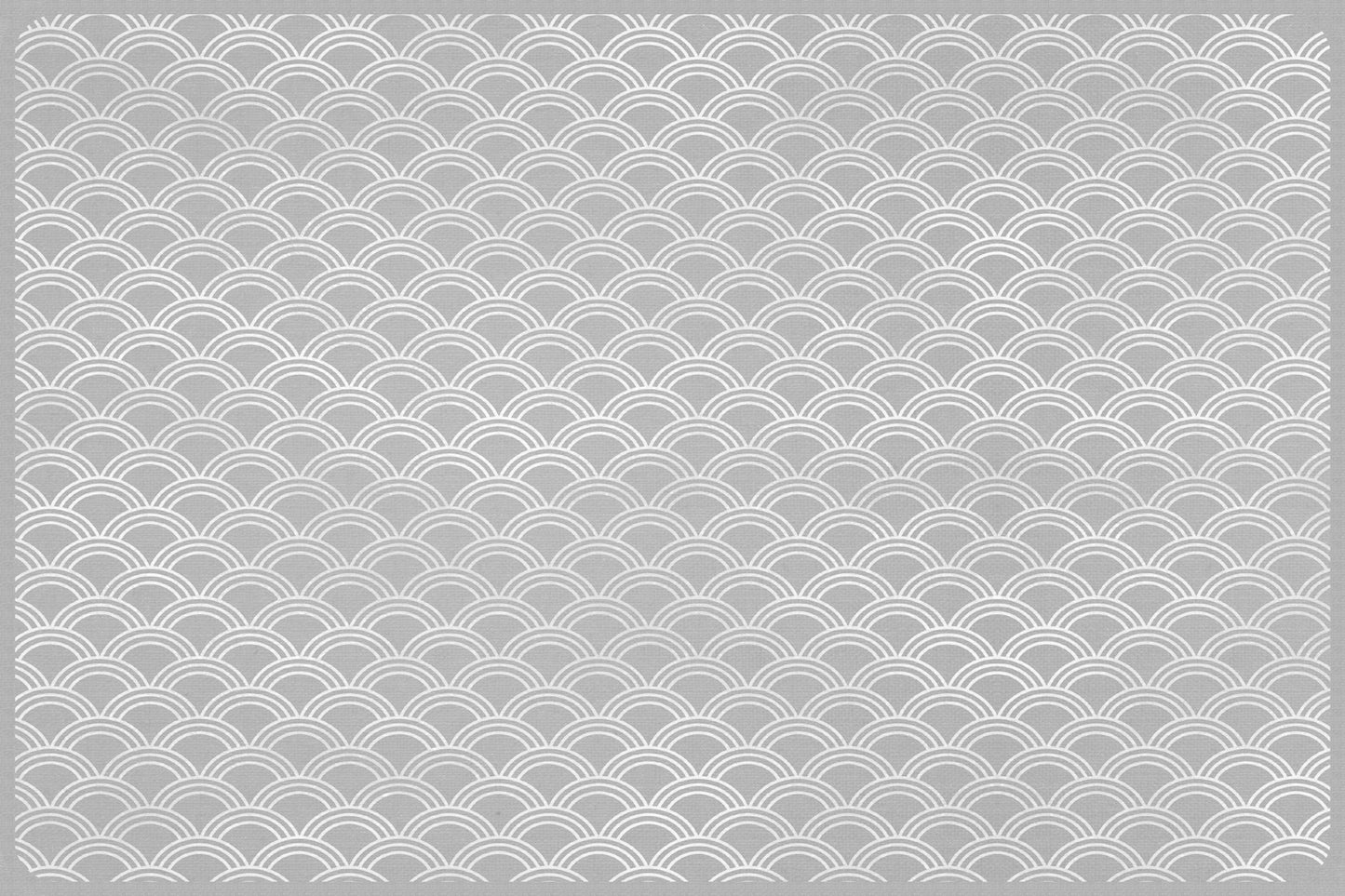 set of 4 placemats gray Japanese waves